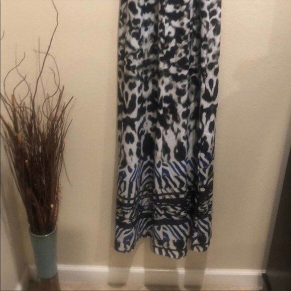 Jennifer Lopez Cami Maxi Dress Tonal Animal Sz M - Picture 4 of 8